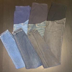 3 Pairs H&M Super Skinny Maternity Jeans - Size 10